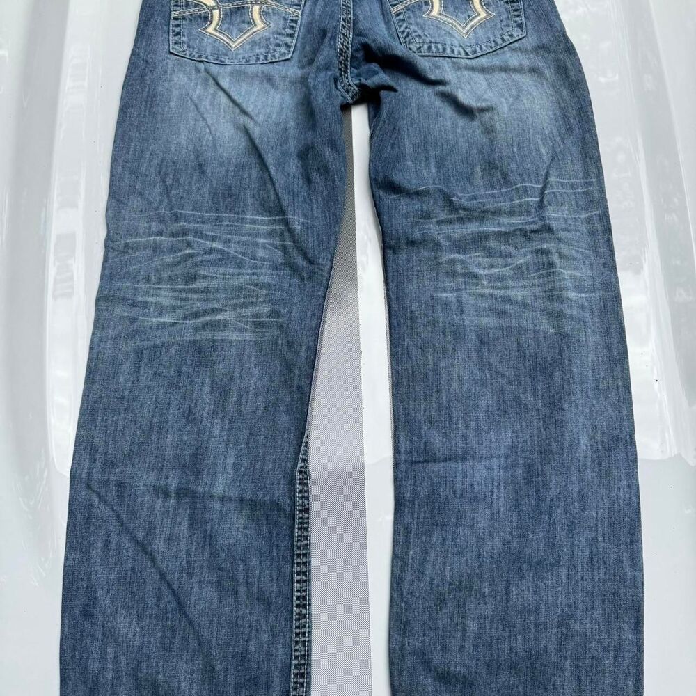 Rock Revival Like Men's Blue and Navy Jeans